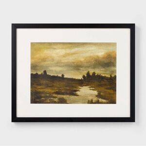 Threshold Studio McGee Marshland at Dusk Framed Wall Art 20x16
